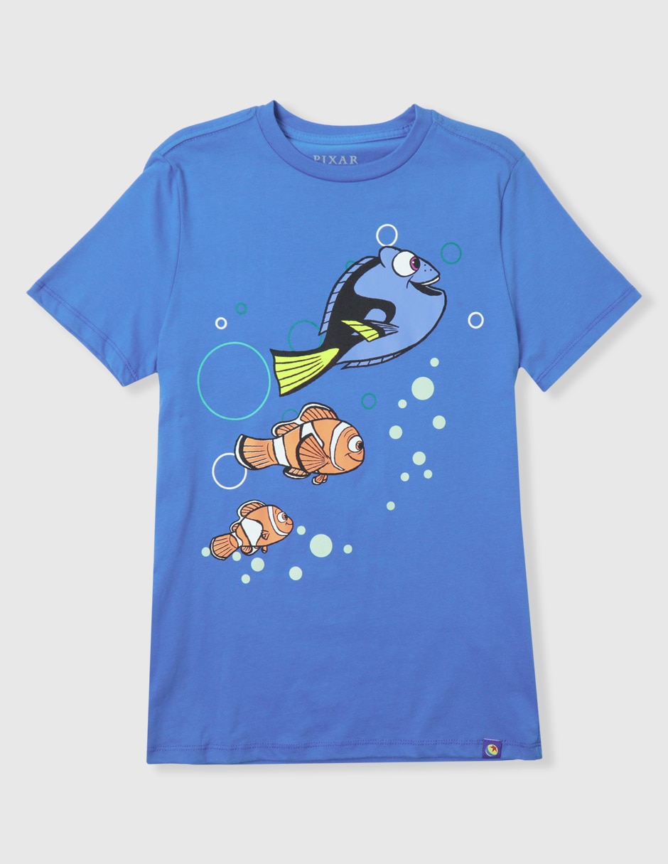 Playera Buscando a Nemo manga corta unisex