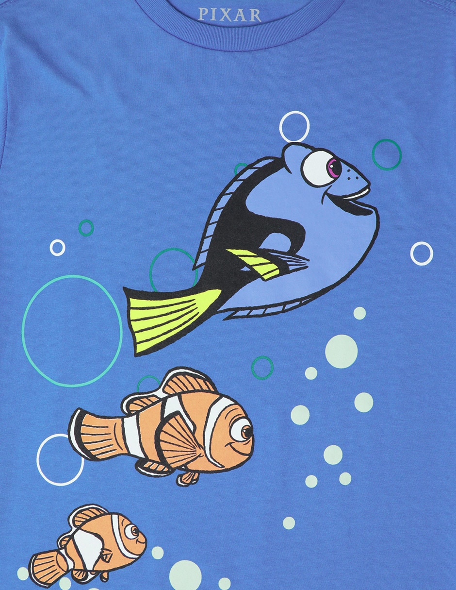 Playera Buscando a Nemo manga corta unisex 3