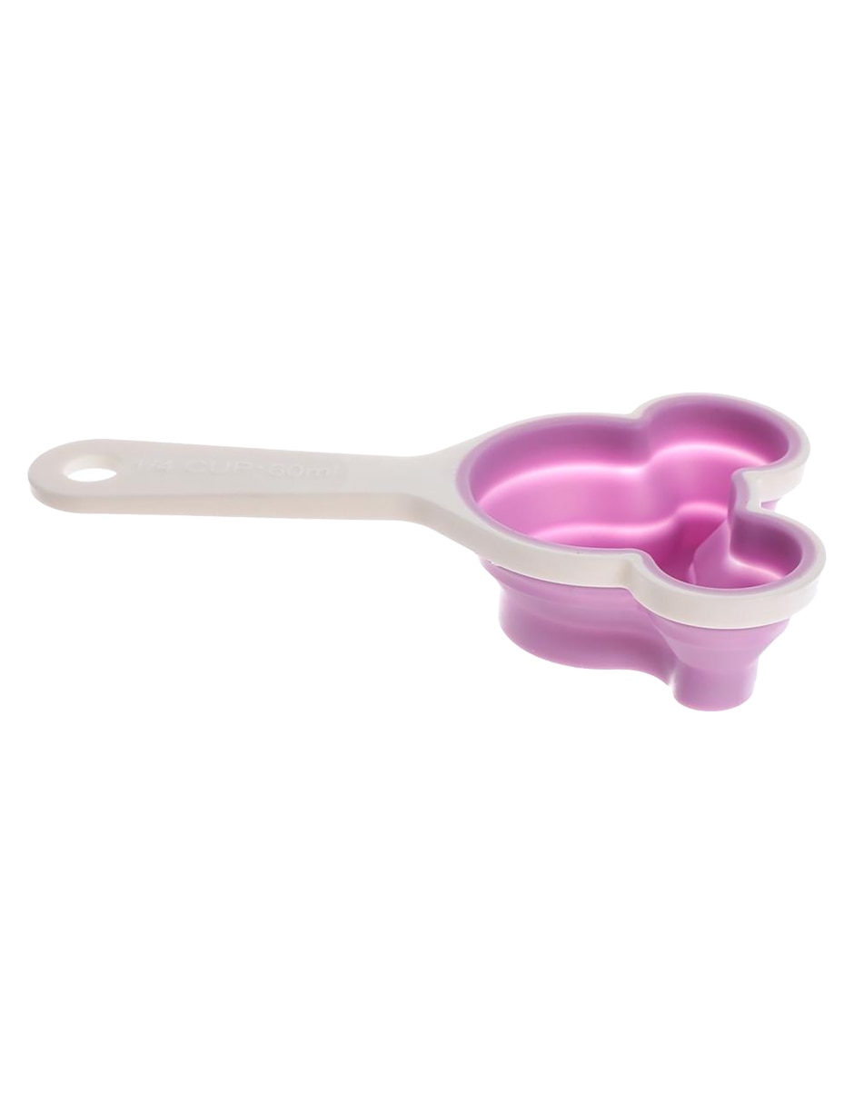 Set taza medidora Mickey de silicón 4 piezas 8