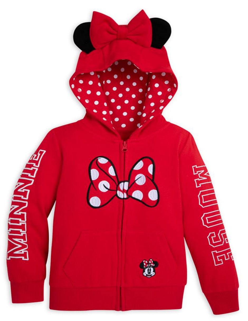 Sudaderas Chamarra De Minnie Mouse Minnie Mouse Sudadera Roja NiÃ