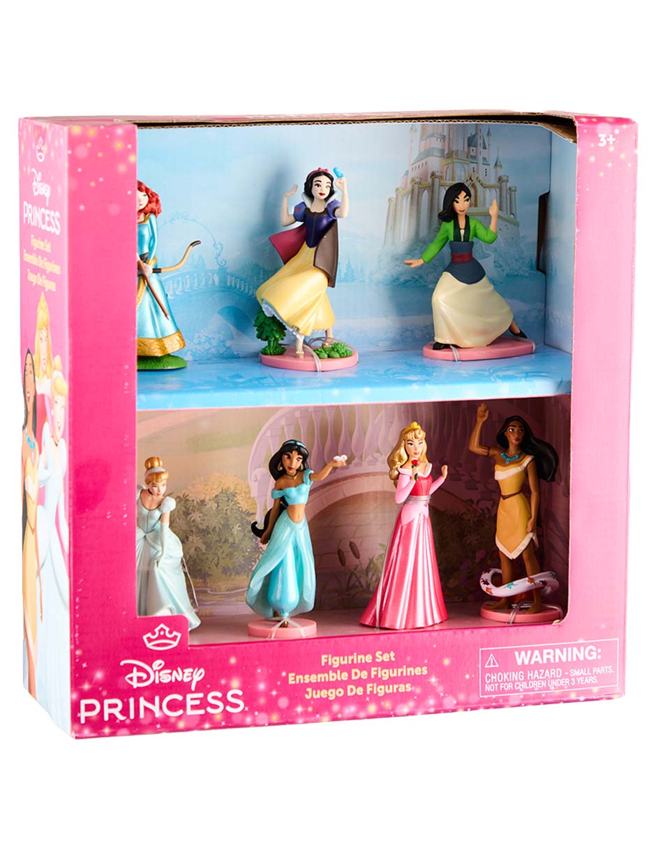 Set figuras Disney Merida, Cenicienta, Jazmine, Blanca Nieves, Aurora, Mulan y Pocahontas 3
