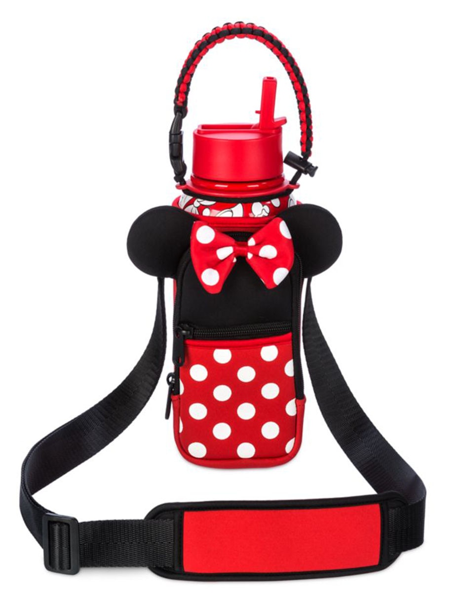Botella de agua minnie mouse de acero inoxidable para niña