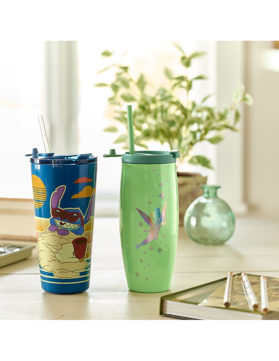 Tumbler de acero inoxidable Stitch con tapa rosca 7