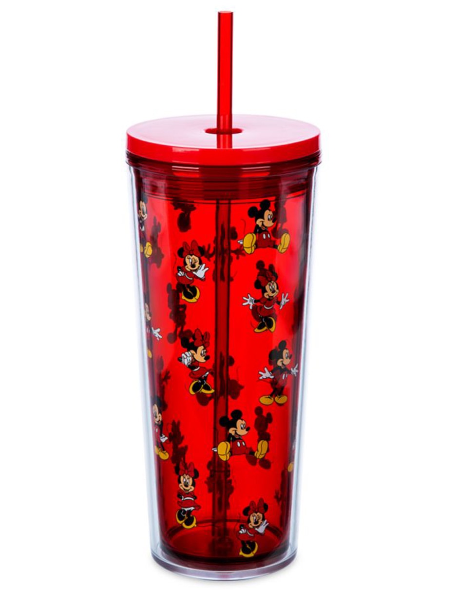 Vaso con tapa y popote Mickey Mouse 2