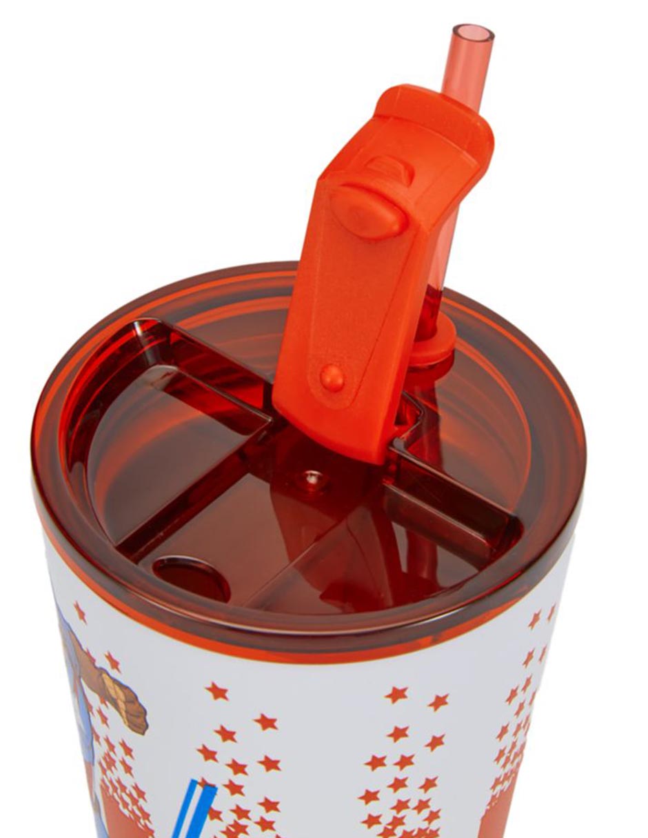 Tumbler de acero inoxidable Capitán América con tapa flip top 532 ml 4
