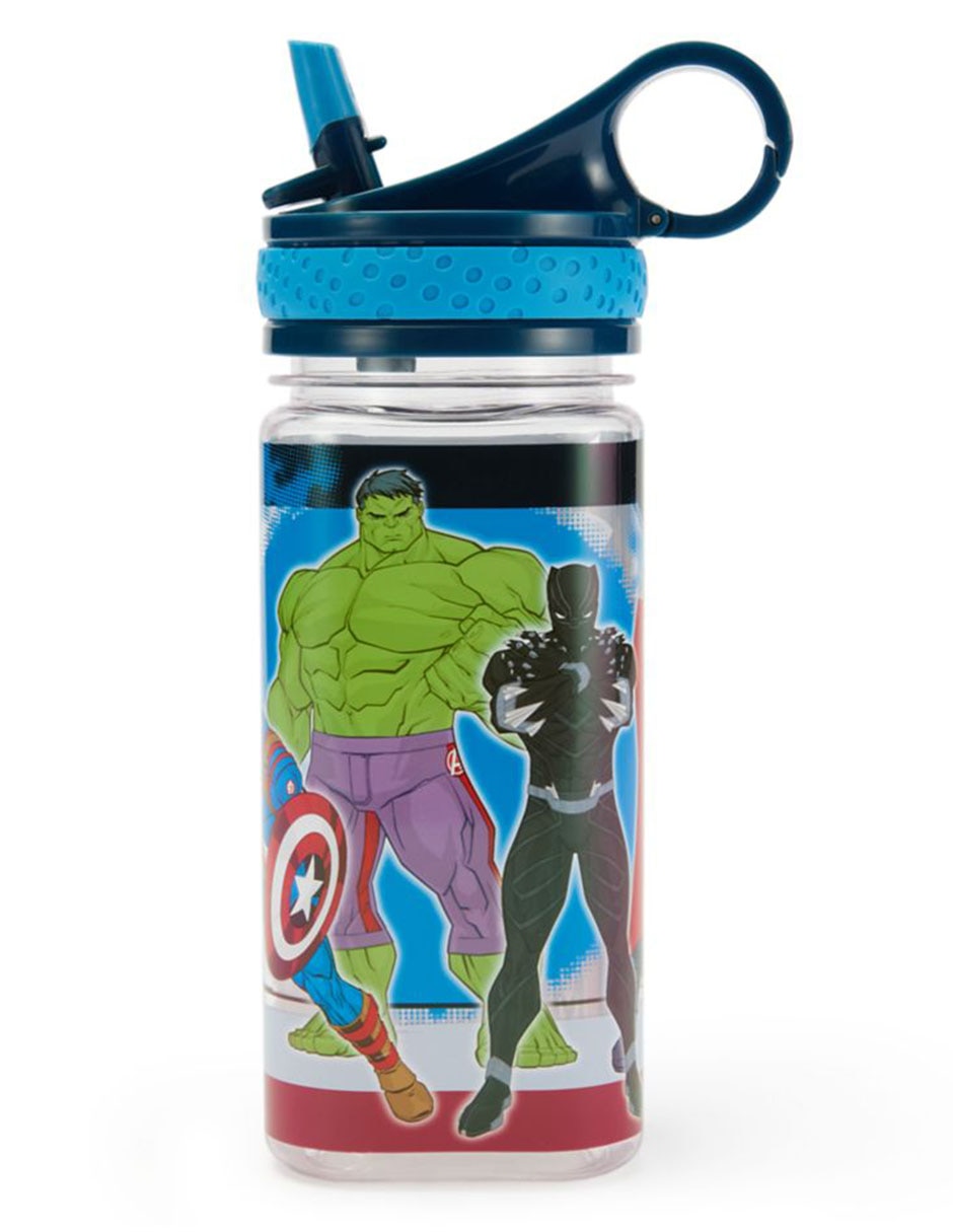 Botella de agua Marvel con tapa rosca 500 ml