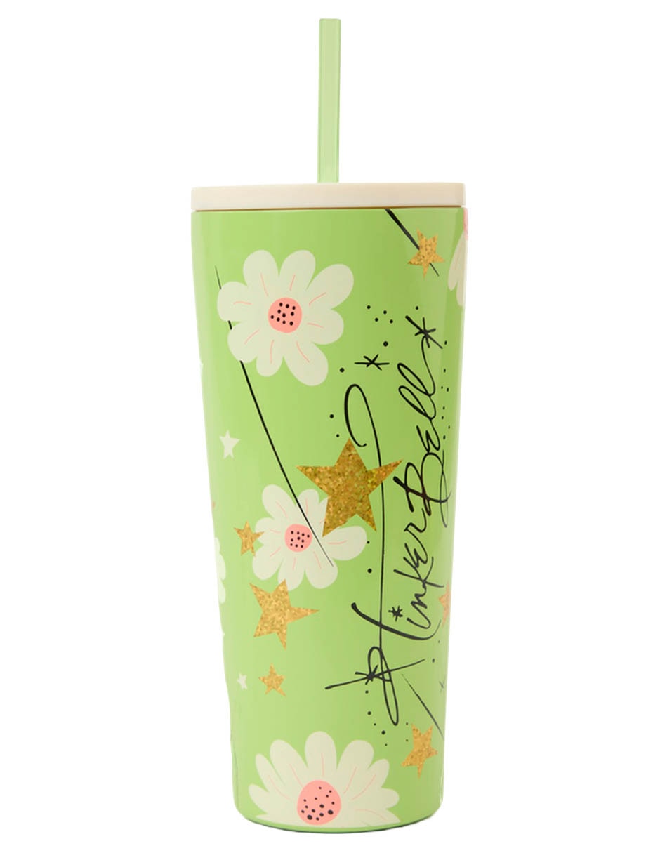 Tumbler de acero inoxidable Tinker Bell con tapa rosca 650 ml 4