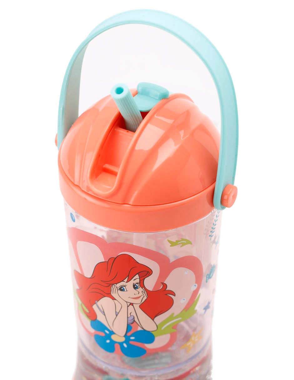 Botella de agua de plástico con tapa push pull 296 ml 3