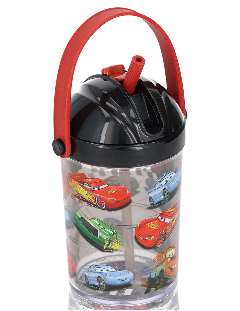 Botella de agua de plástico con tapa push pull 296 ml 4