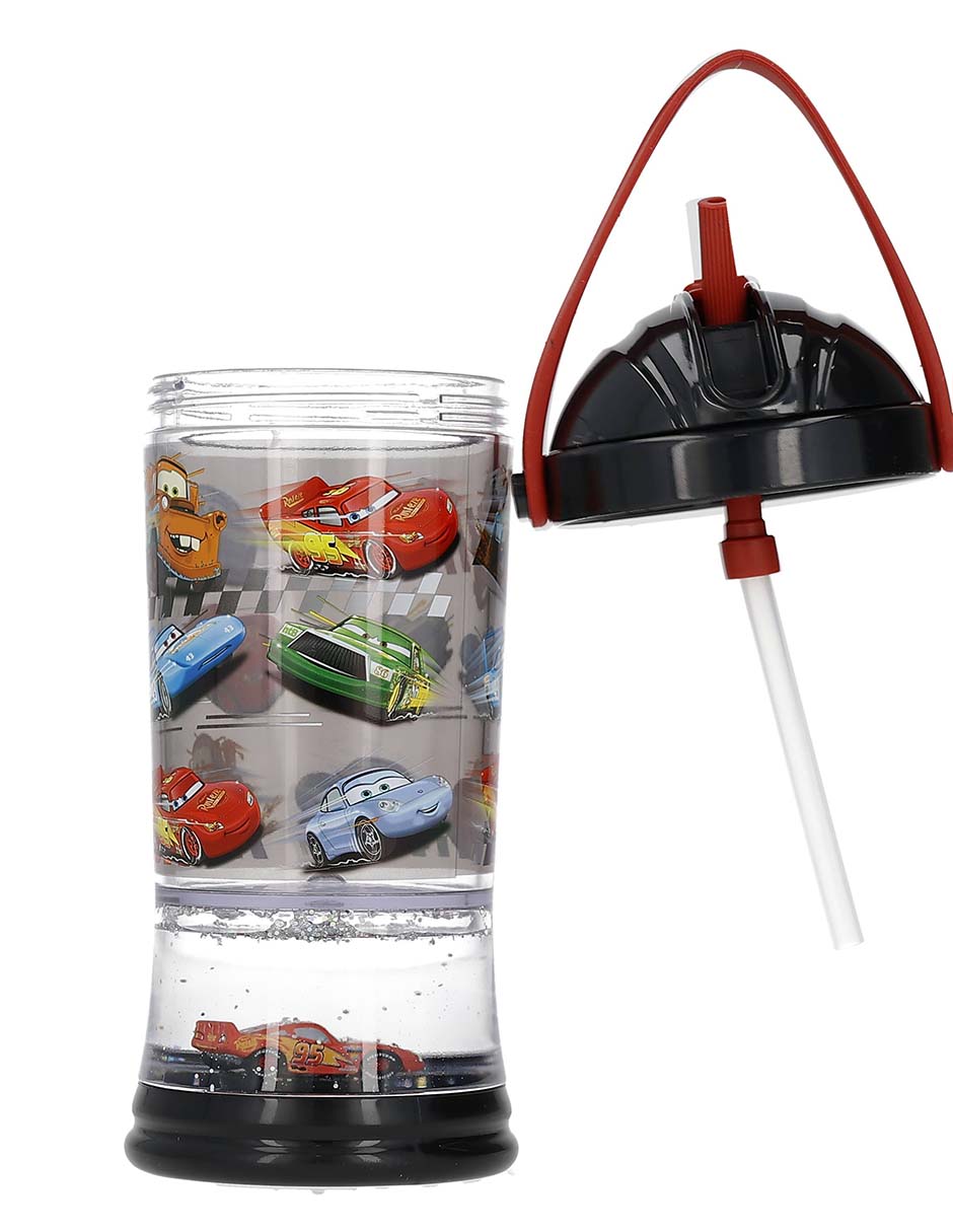 Botella de agua de plástico con tapa push pull 296 ml 5