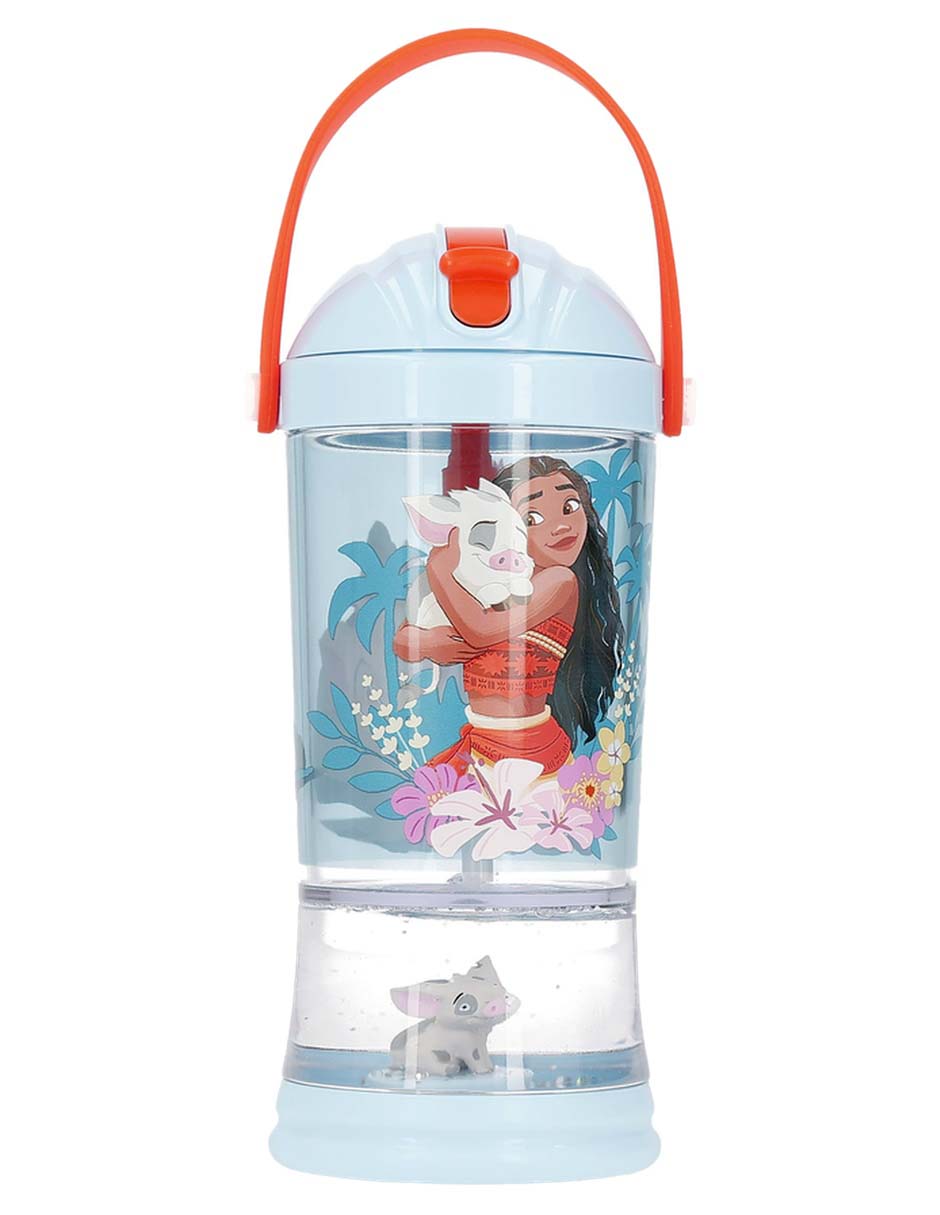 Botella de agua de plástico con tapa push pull 296 ml