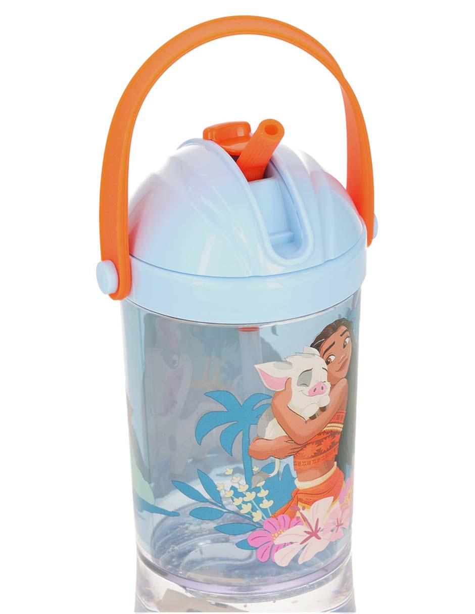 Botella de agua de plástico con tapa push pull 296 ml 4