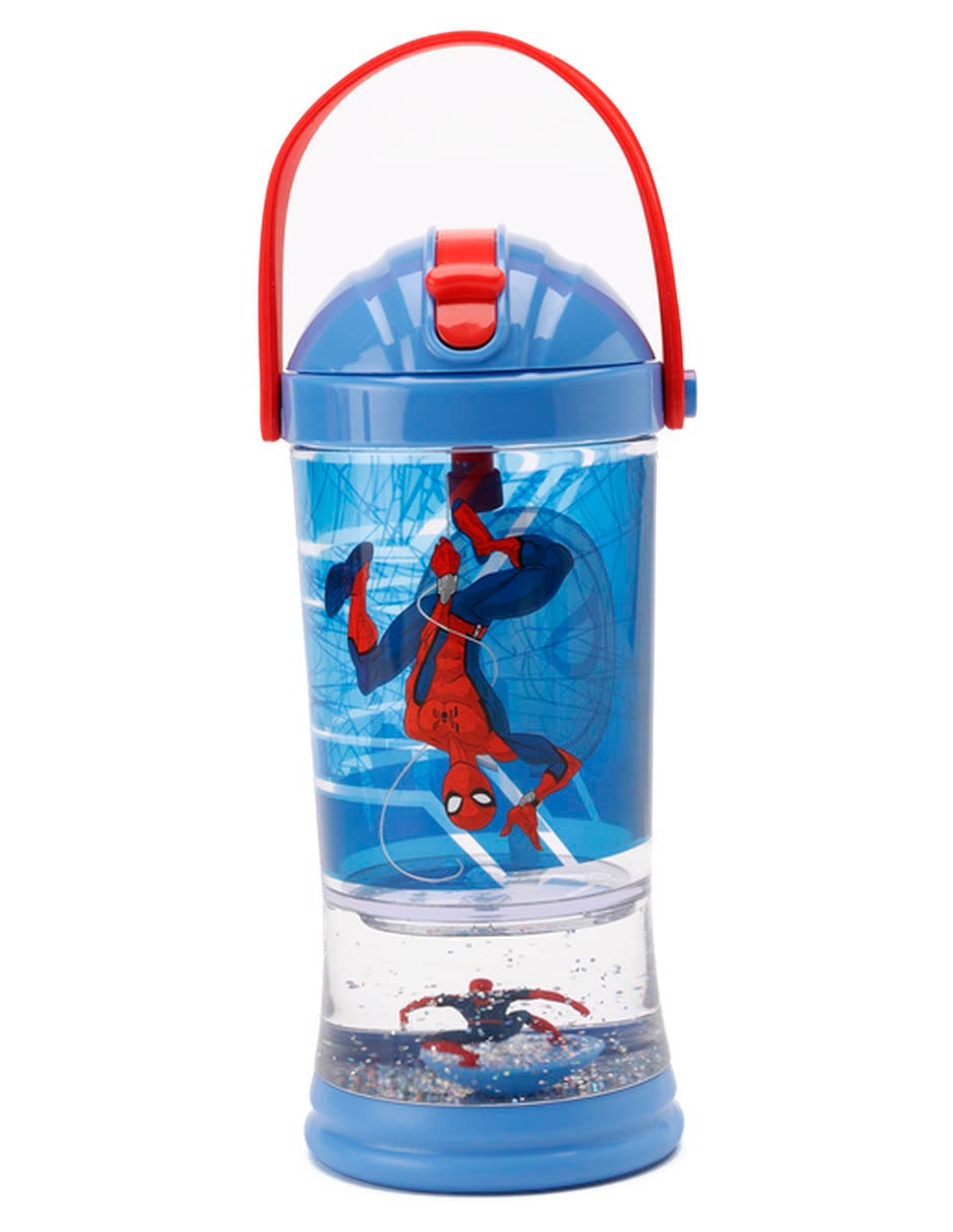 Botella de agua de plástico con tapa push pull 296 ml