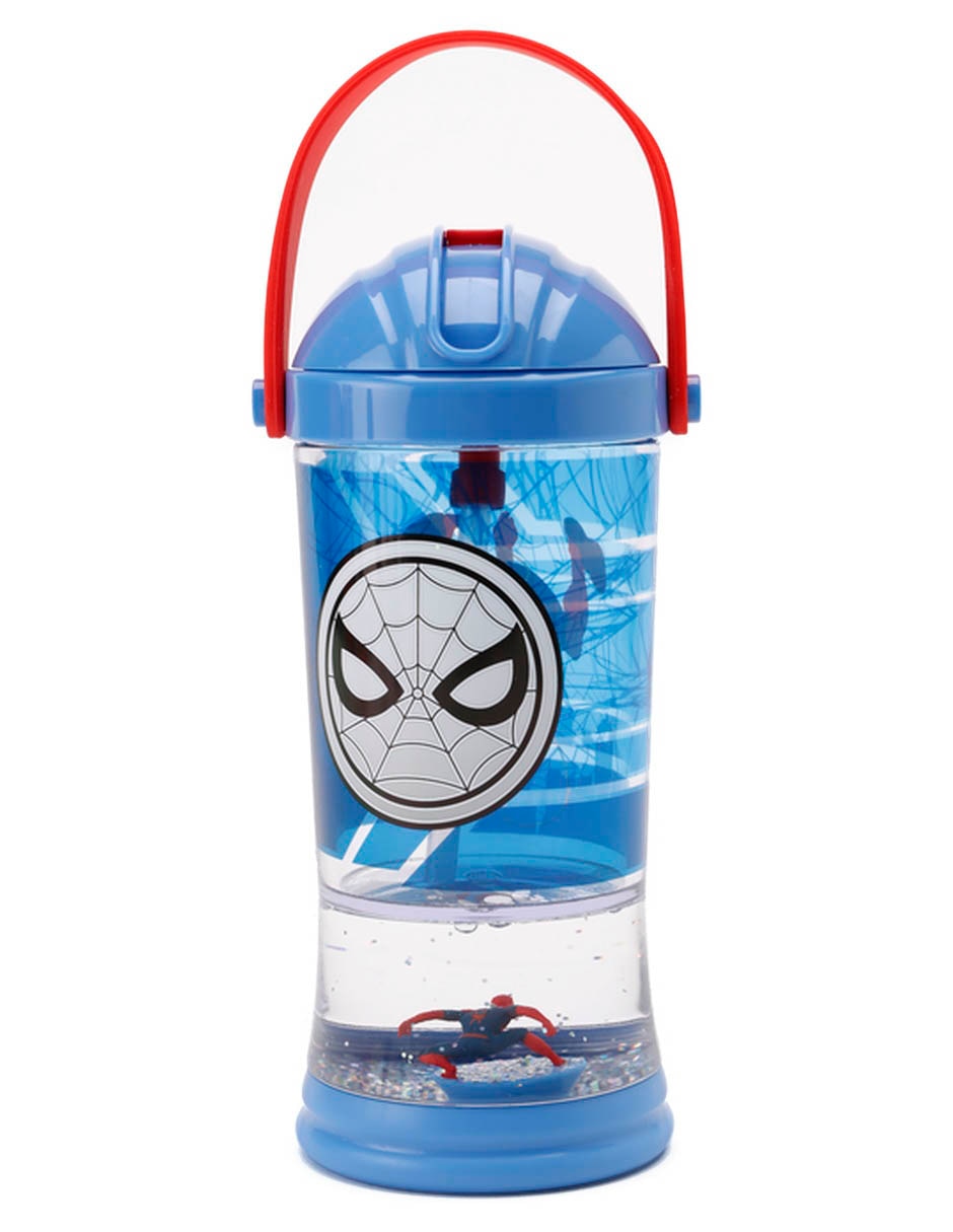 Botella de agua de plástico con tapa push pull 296 ml 2